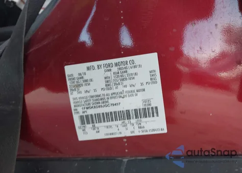 2018 Ford Explorer Xlt z USA, uszkodzony, nr VIN 1FM5K8D89JGC79497